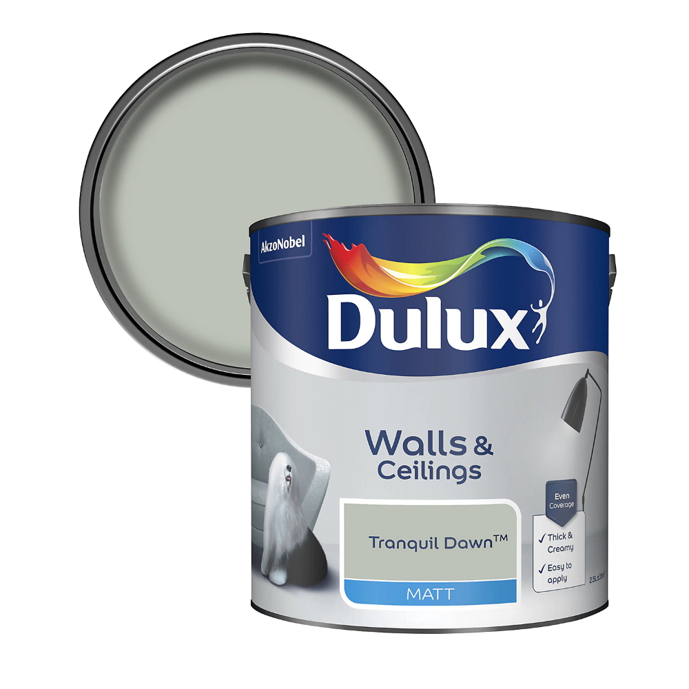 Dulux Walls and Ceilings Tranquil Dawn paint can